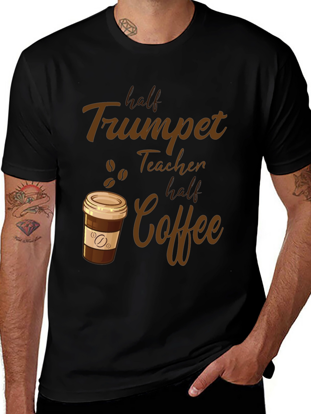 Trumpet Teacher Coffee Graphic Tee