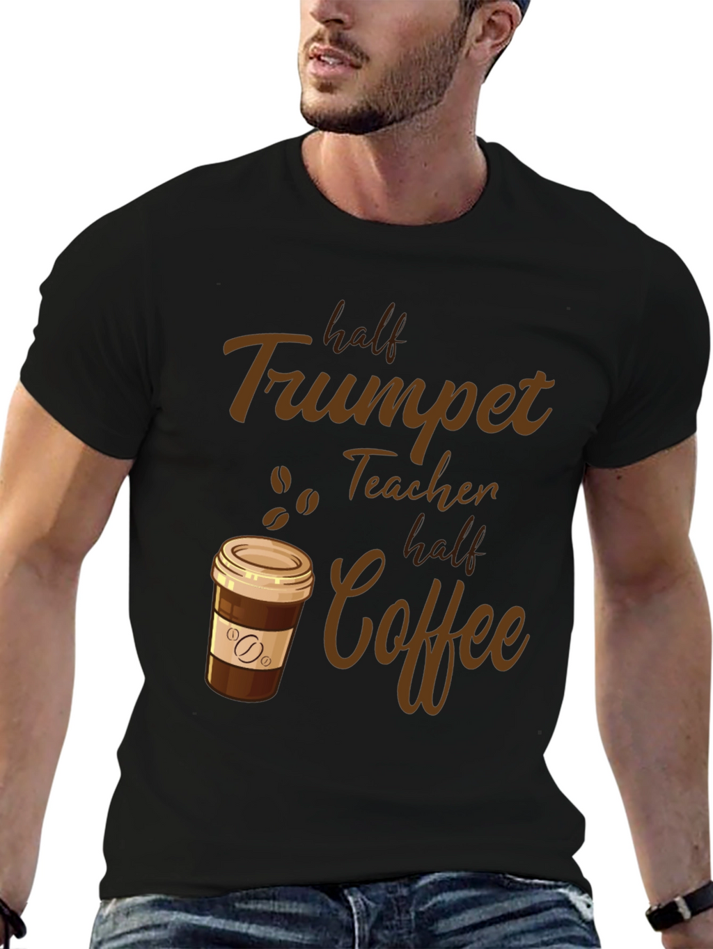 Trumpet Teacher Coffee Graphic Tee