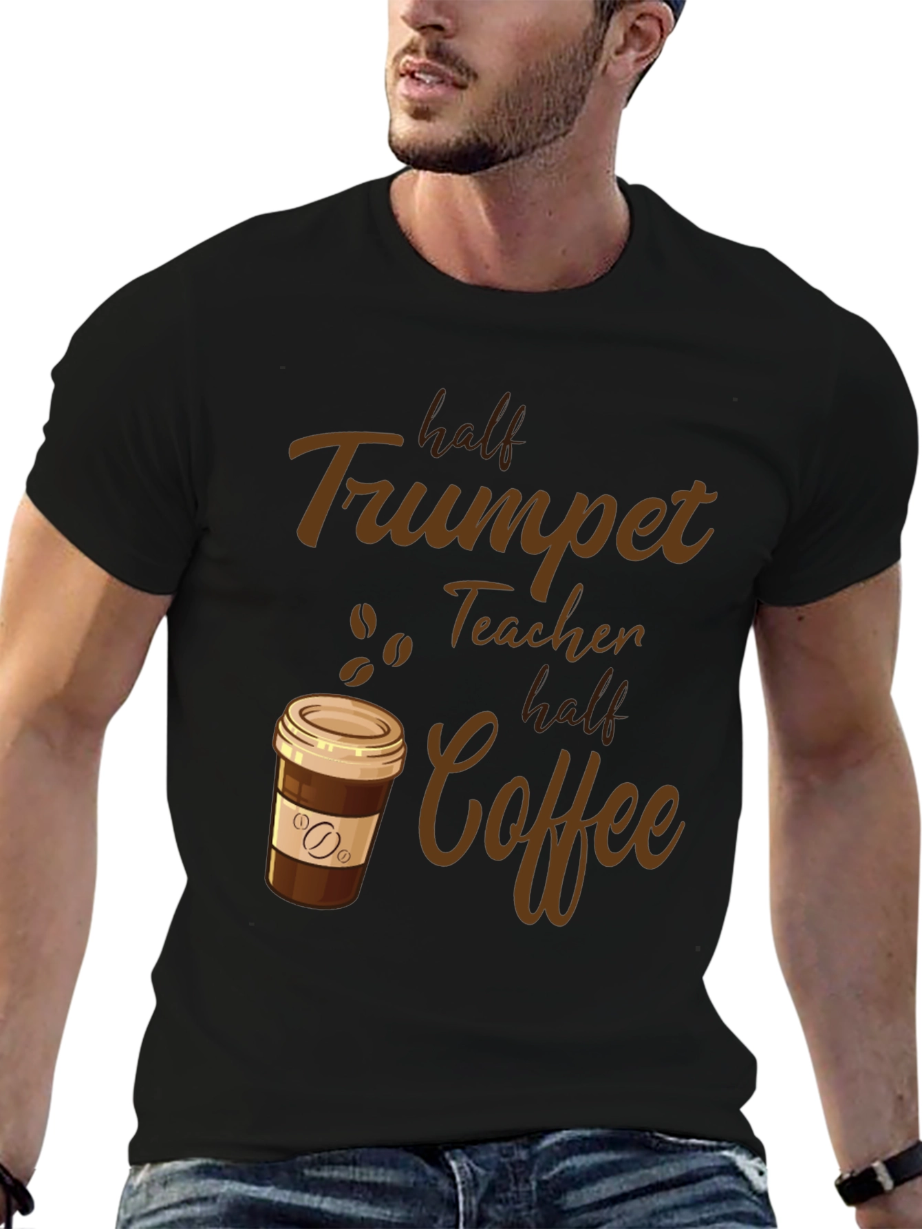 Trumpet Teacher Coffee Graphic Tee