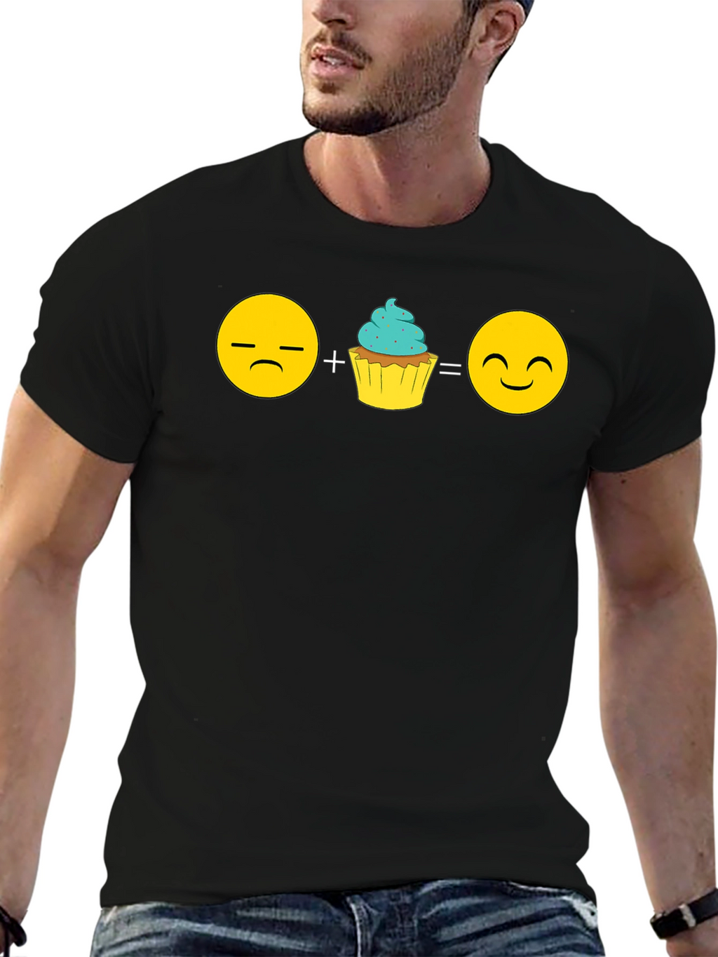 Emoji Cupcake T-Shirt - Sweeten Your Mood