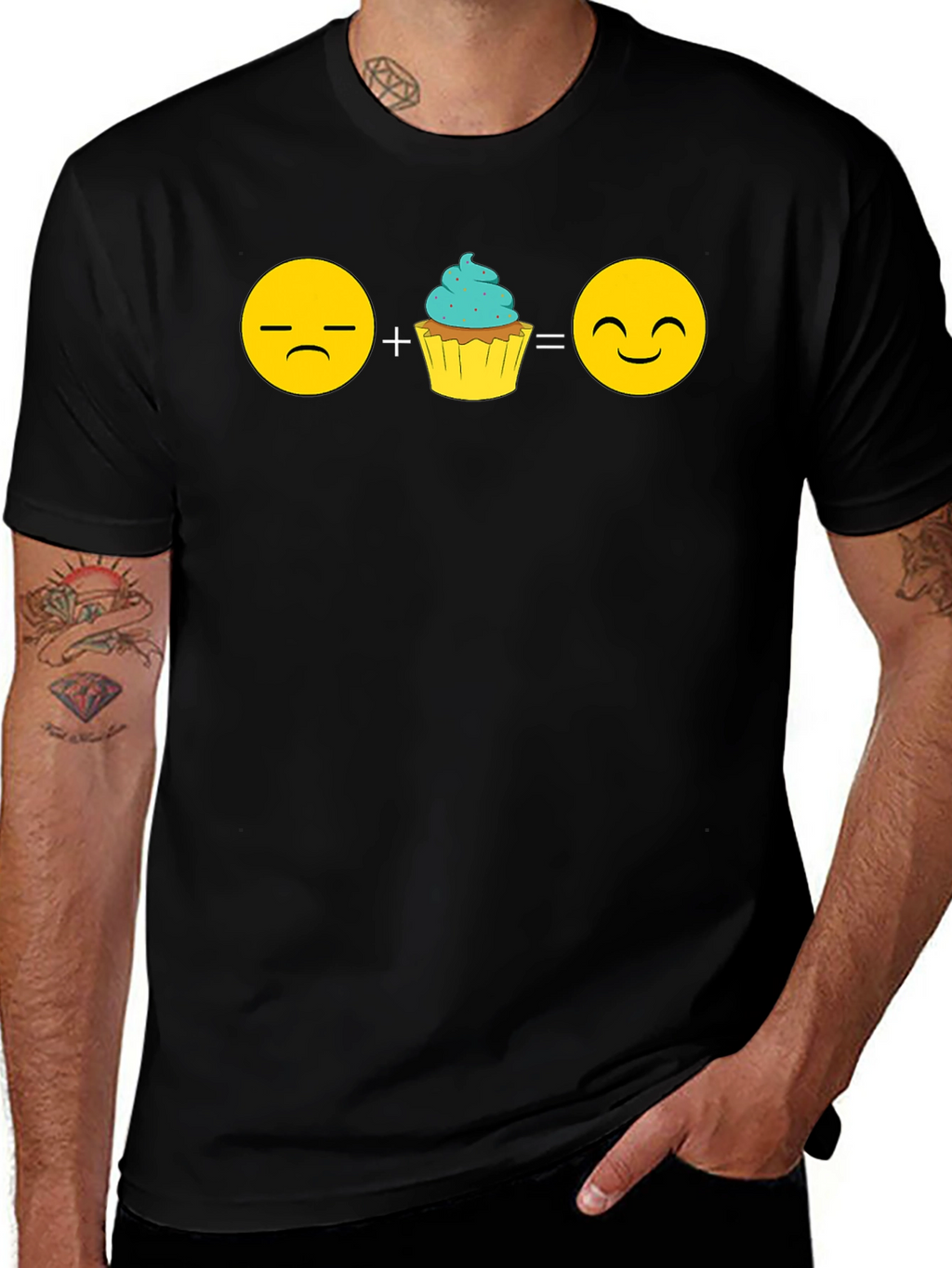 Emoji Cupcake T-Shirt - Sweeten Your Mood