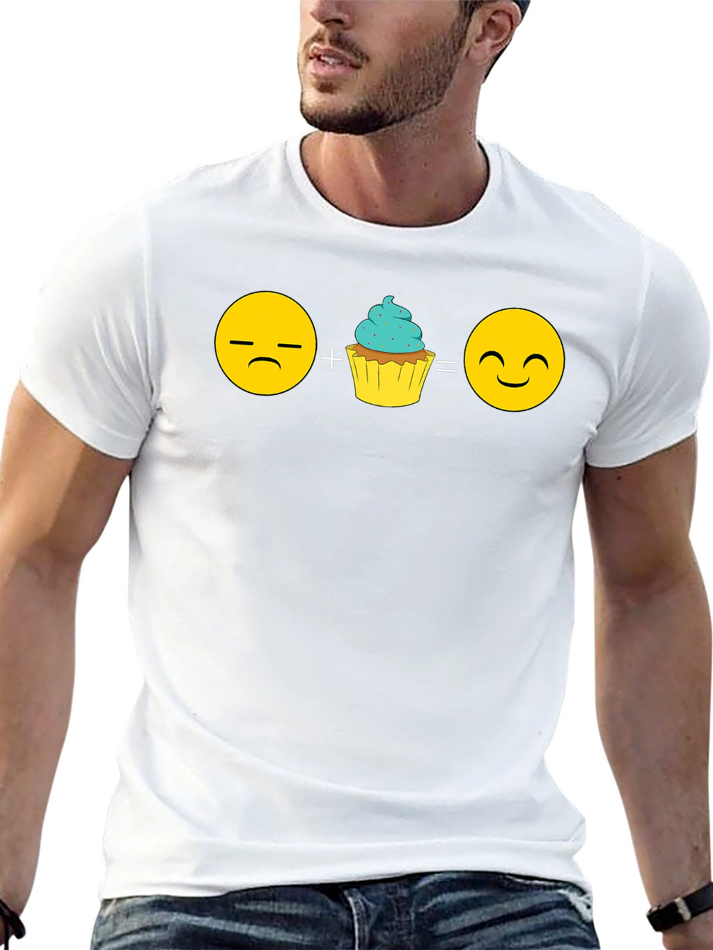 Emoji Cupcake T-Shirt - Sweeten Your Mood