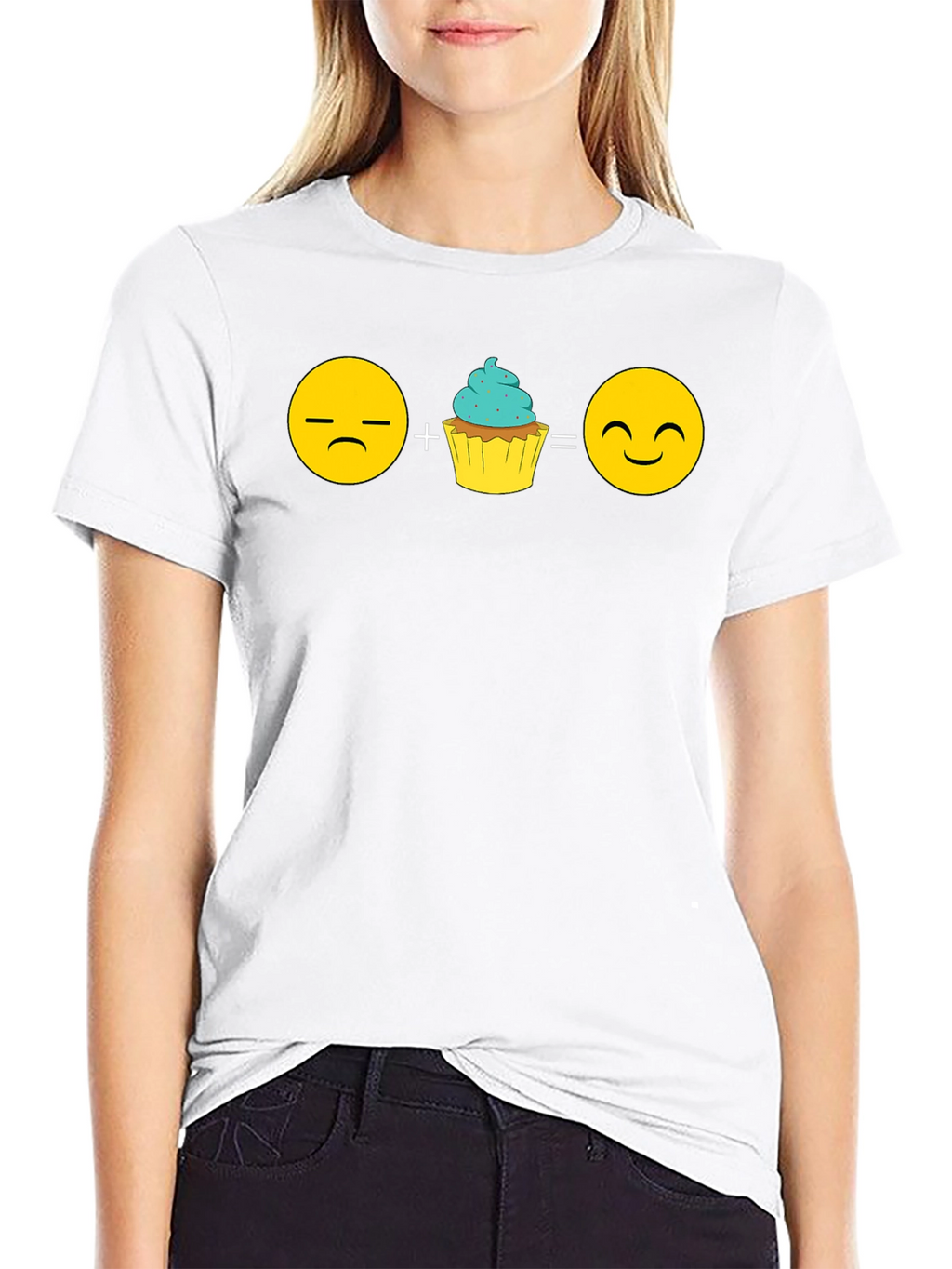 Emoji Cupcake T-Shirt - Sweeten Your Mood