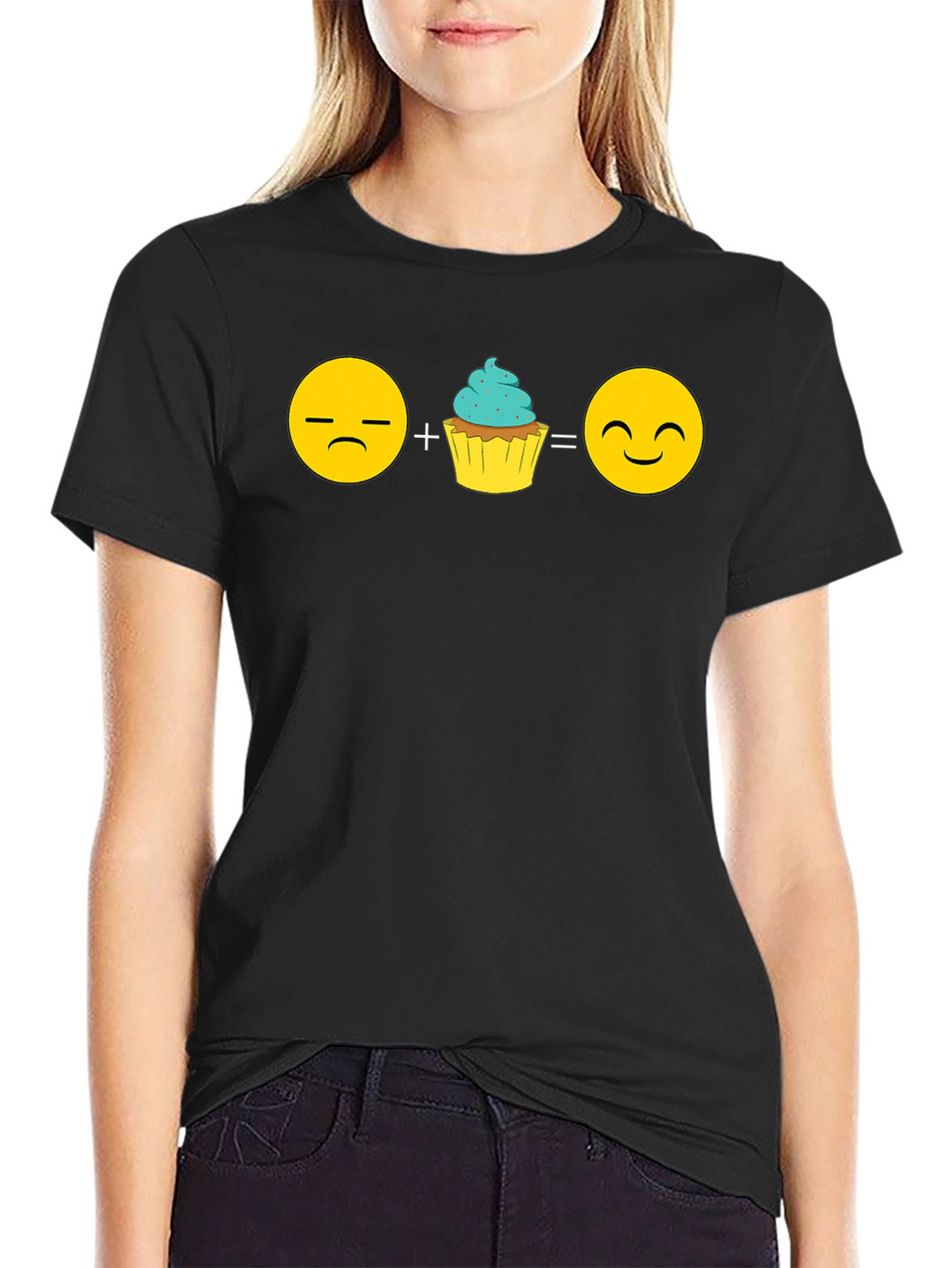 Emoji Cupcake T-Shirt - Sweeten Your Mood