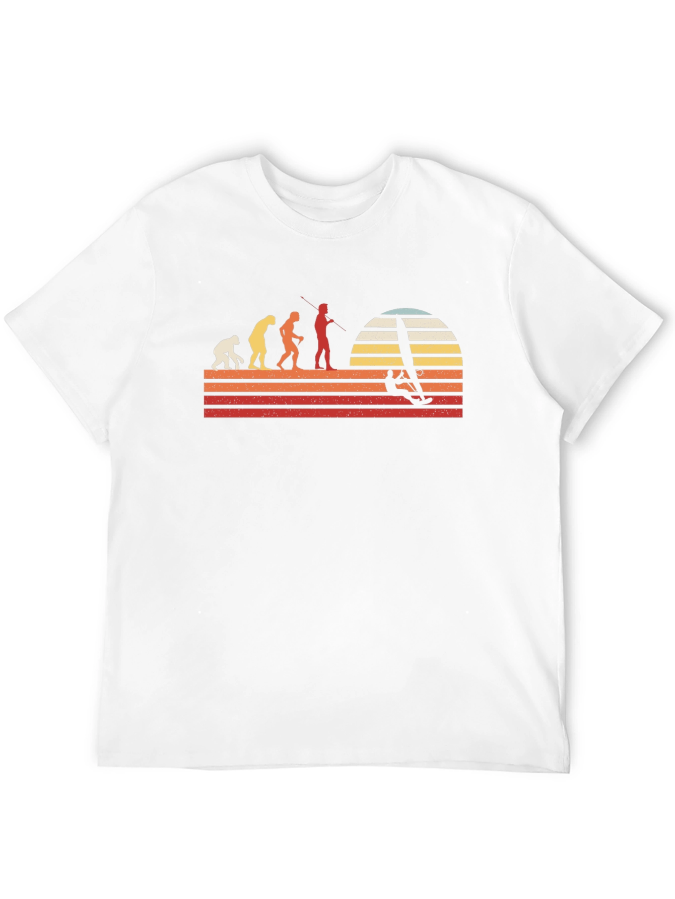 Evolution Windsurfing T-Shirt - Retro Style