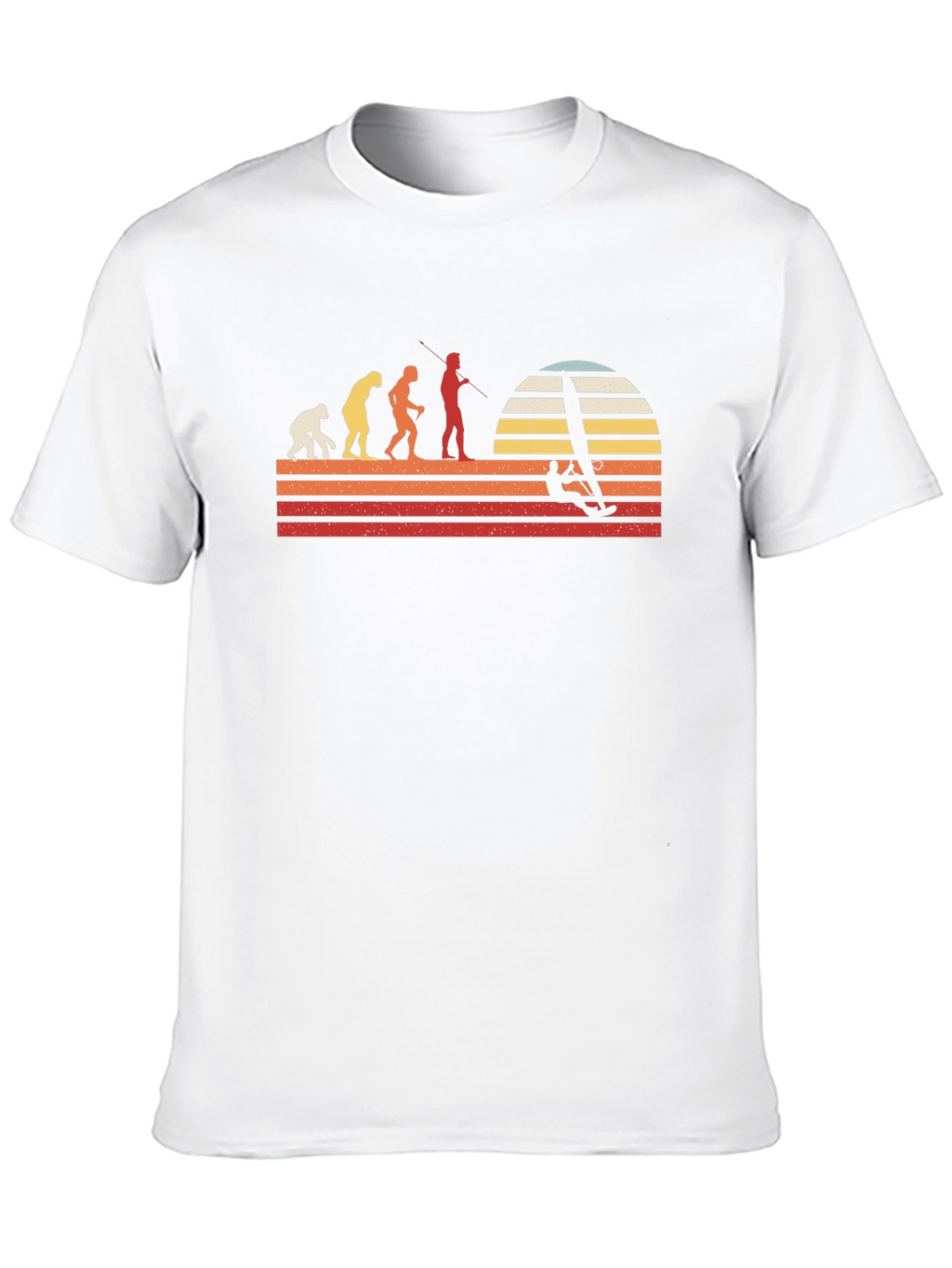 Evolution Windsurfing T-Shirt - Retro Style