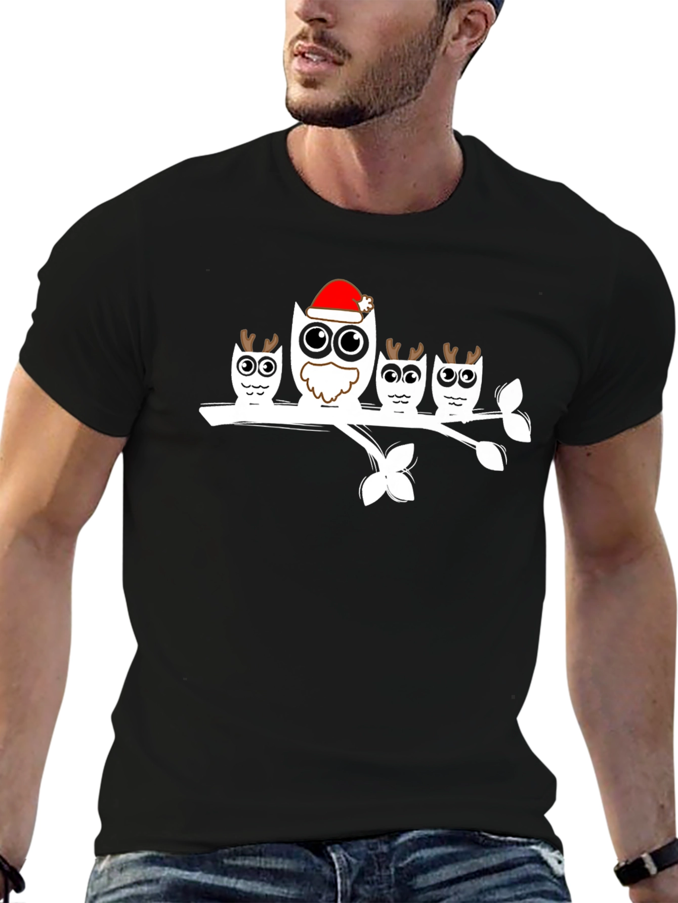 Festive Owl Family T-Shirt