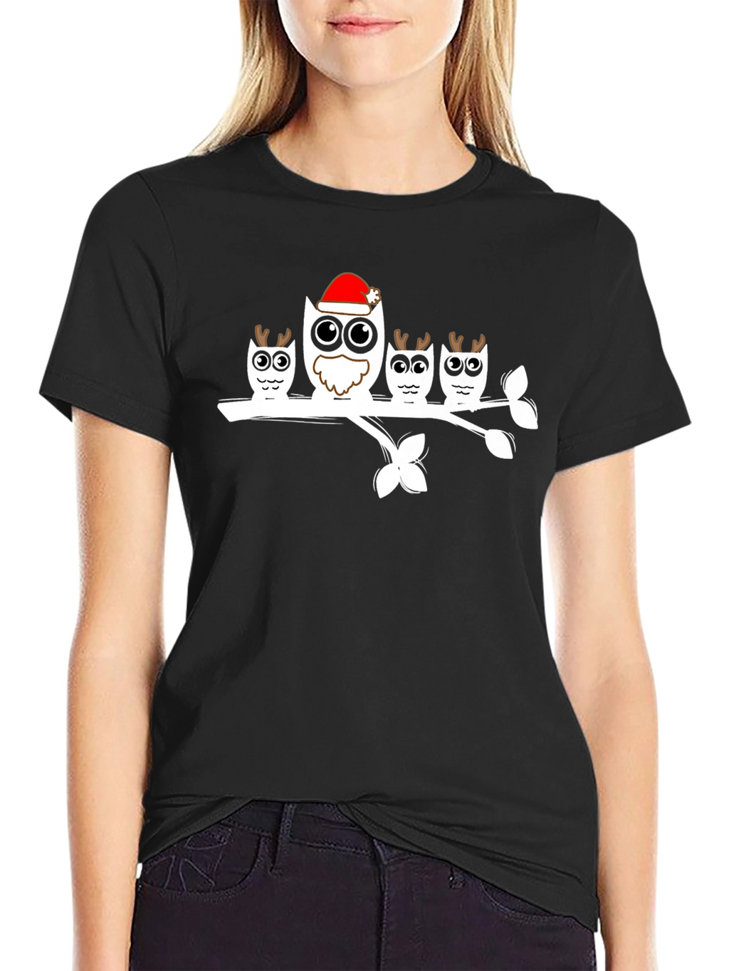 Festive Owl Family T-Shirt