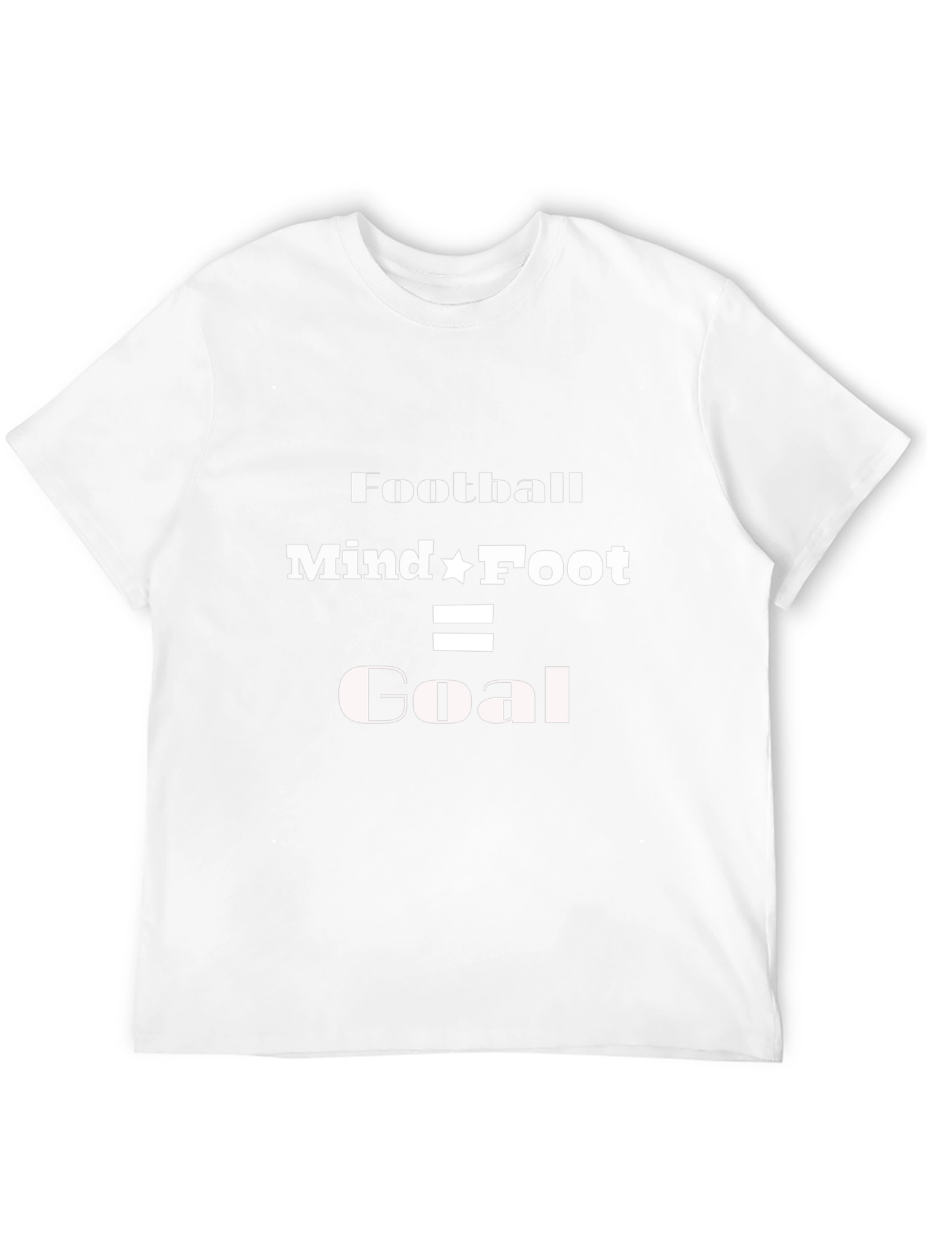 Football Mind Foot Goal T-Shirt - Black Short Sleeve
