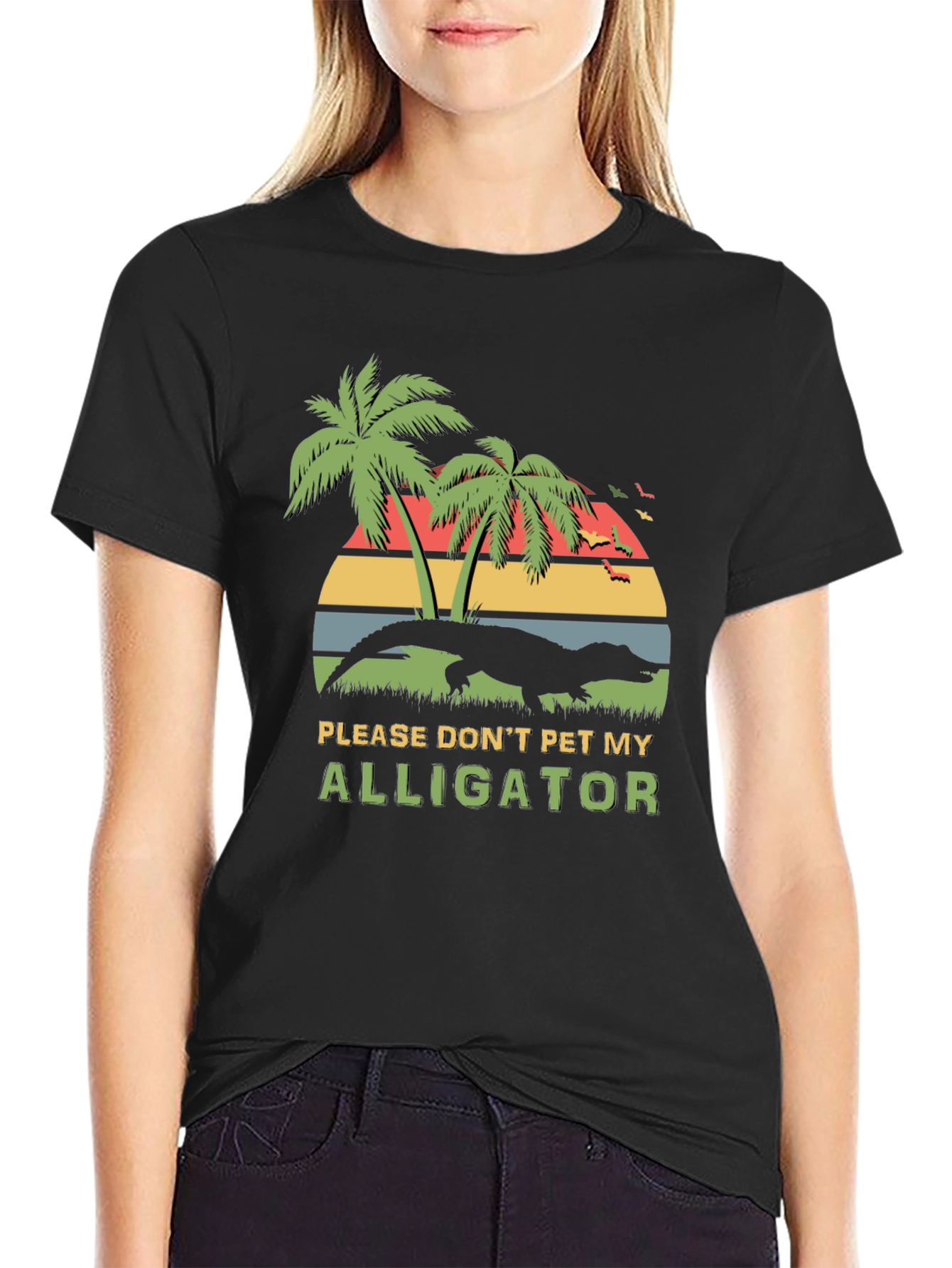 Dont Pet My Alligator T-Shirt Funny Reptile Graphic Tee