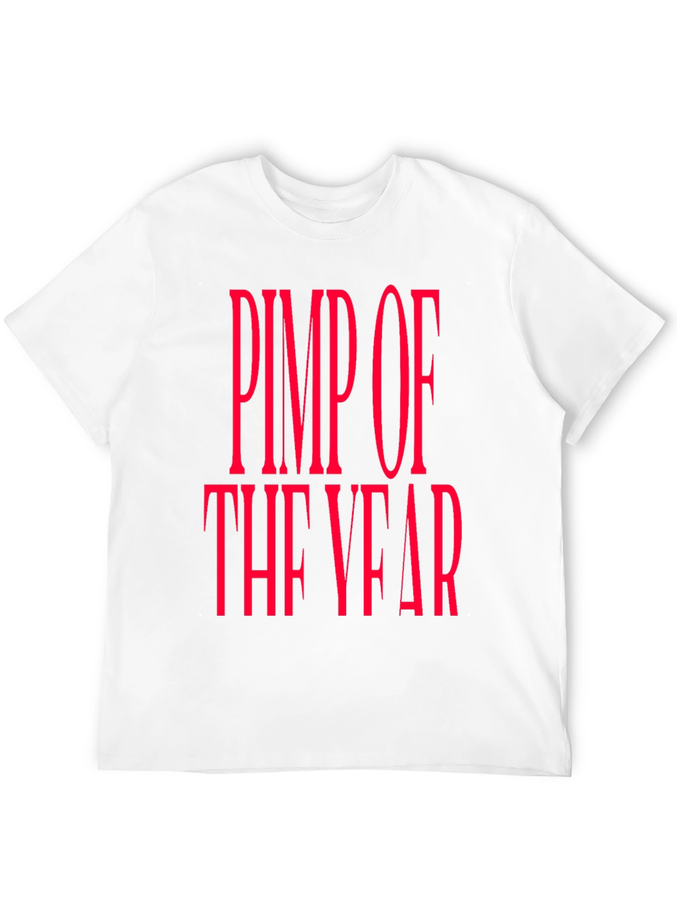 Pimp of the Year Black Graphic T-Shirt