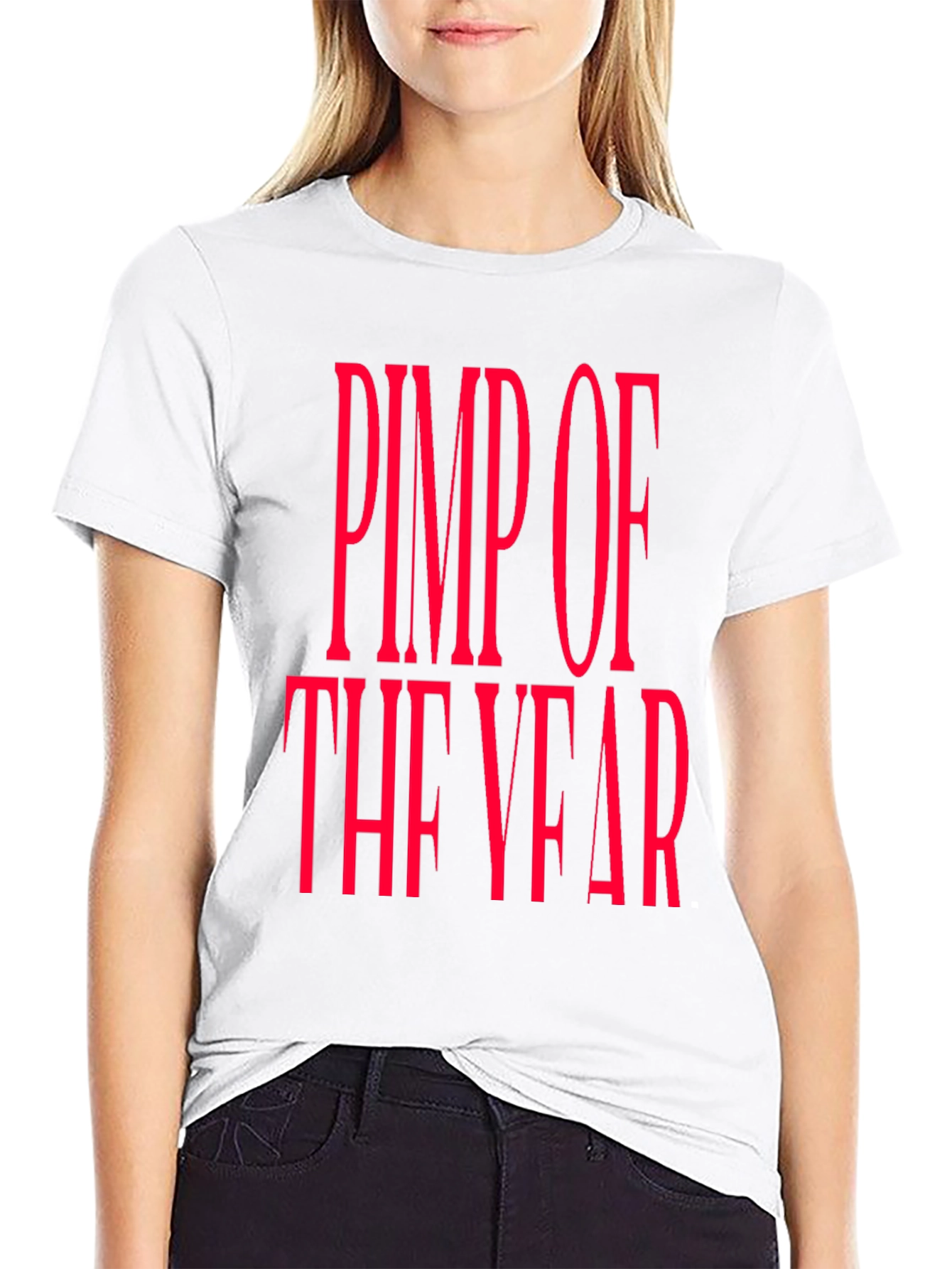 Pimp of the Year Black Graphic T-Shirt