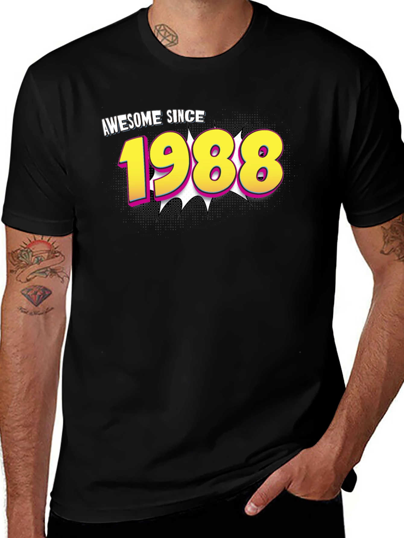 Awesome Since 1988 Black T-Shirt