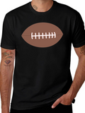 Football Graphic Black T-Shirt