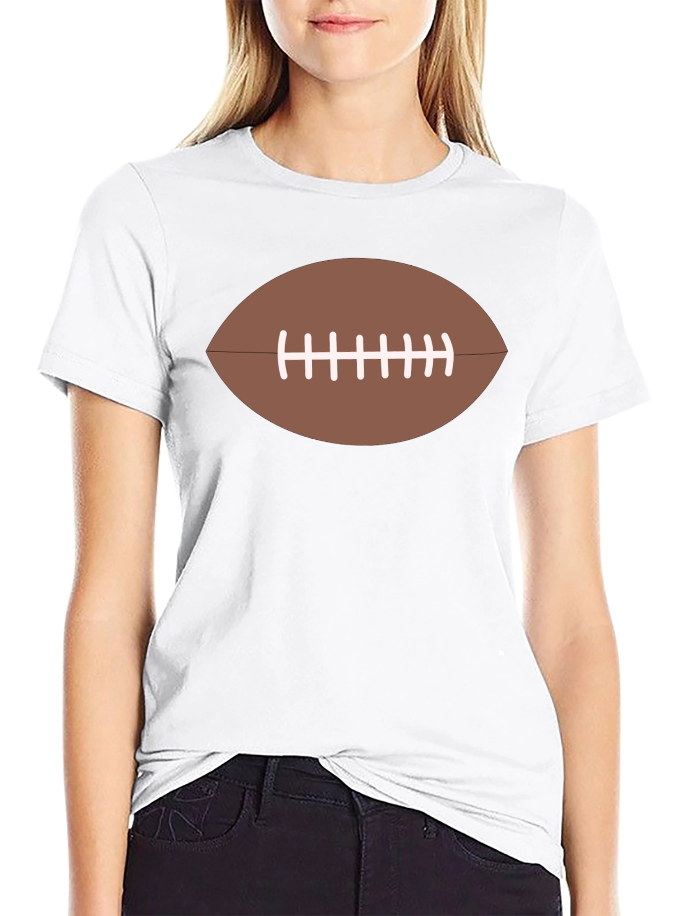 Football Graphic Black T-Shirt