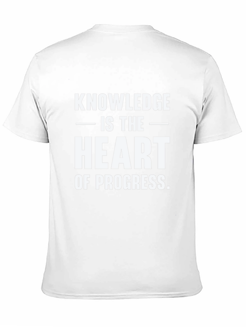 Knowledge is the Heart of Progress Black Tee