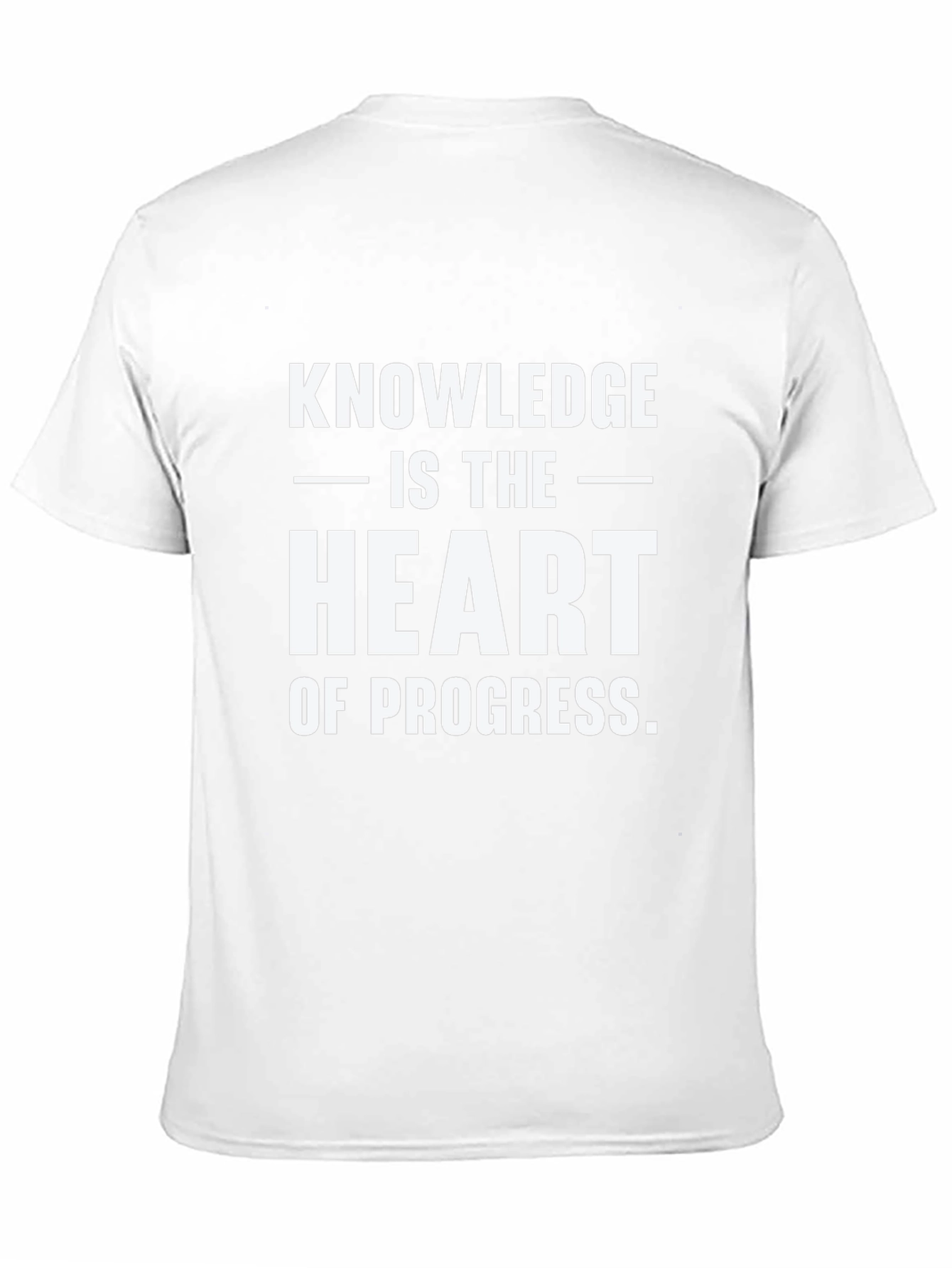 Knowledge is the Heart of Progress Black Tee