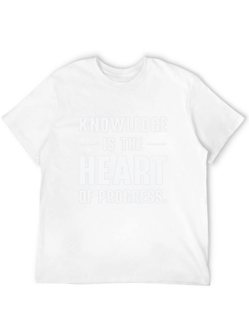 Knowledge is the Heart of Progress Black Tee