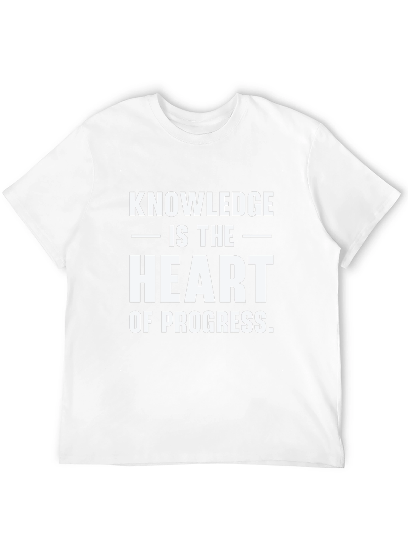 Knowledge is the Heart of Progress Black Tee