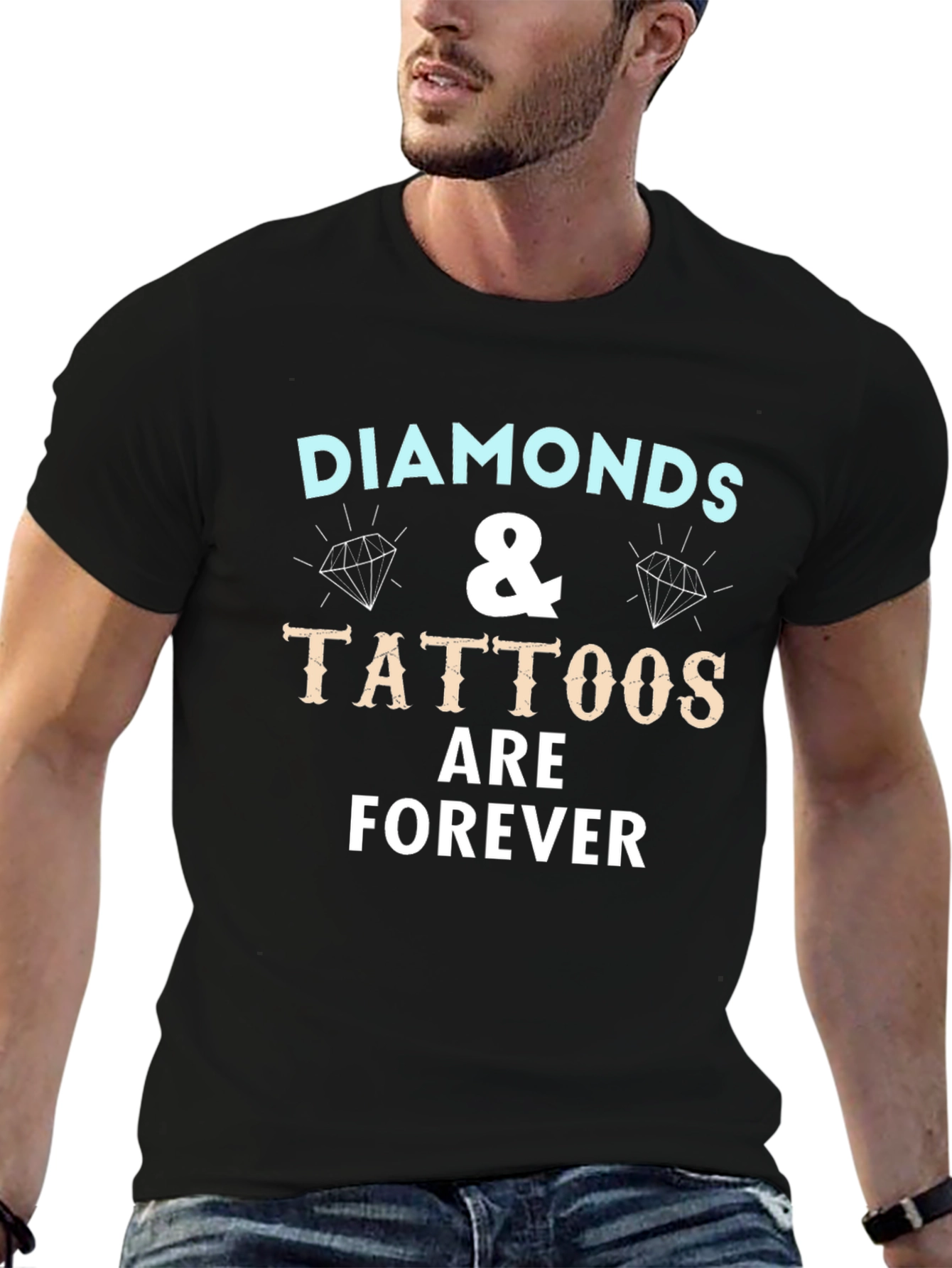 Diamonds & Tattoos Forever Graphic T-Shirt