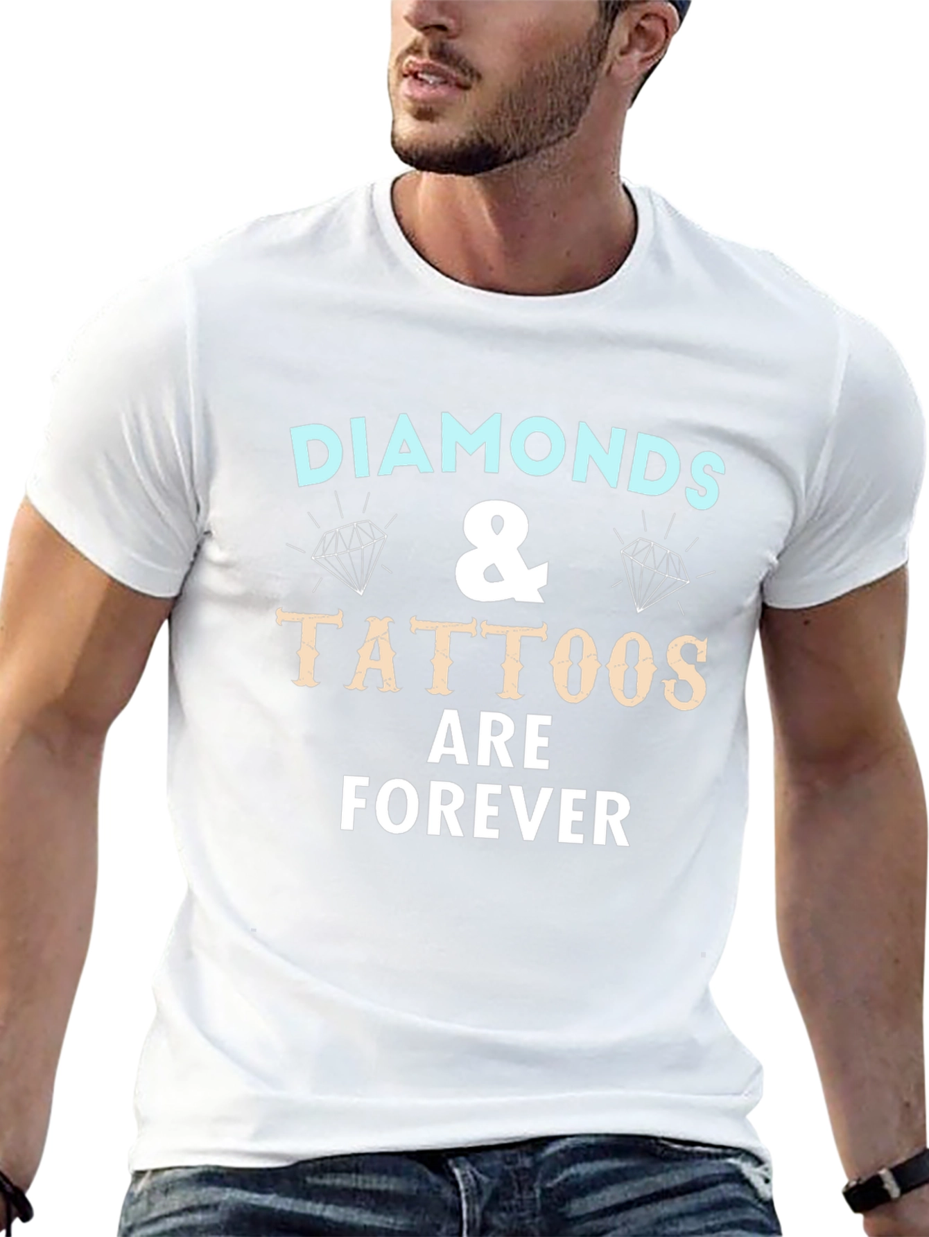 Diamonds & Tattoos Forever Graphic T-Shirt