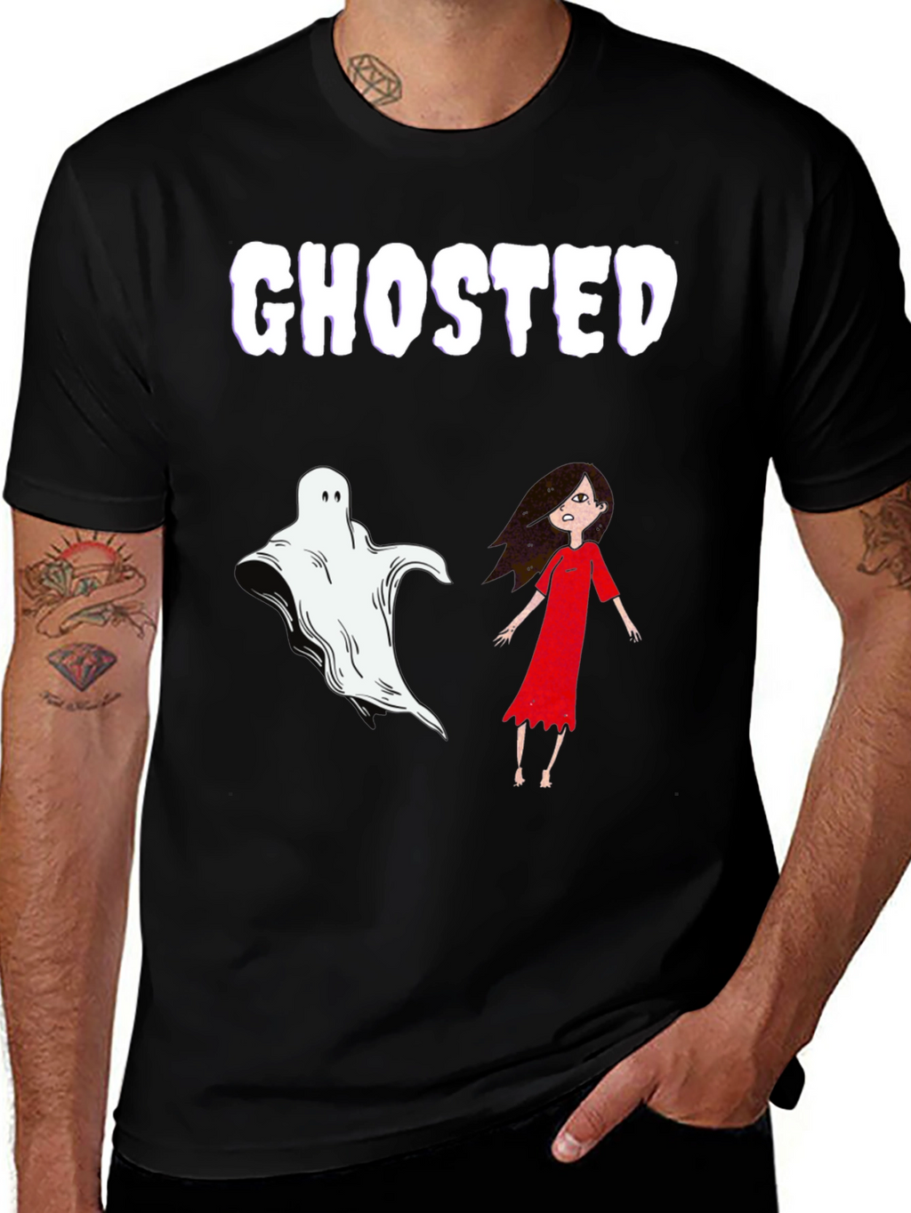 Ghosted Graphic Tee - Halloween Humor