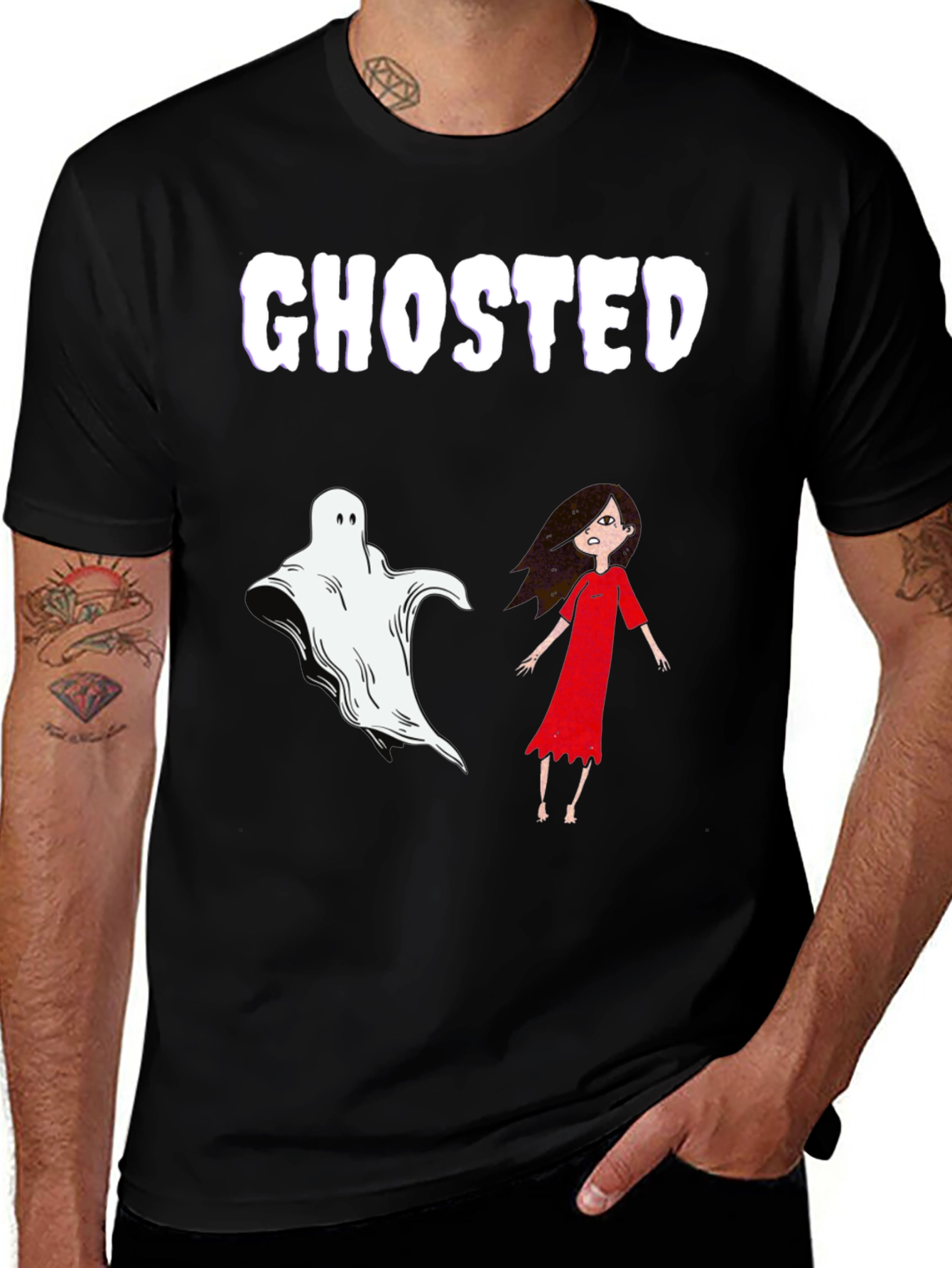 Ghosted Graphic Tee - Halloween Humor