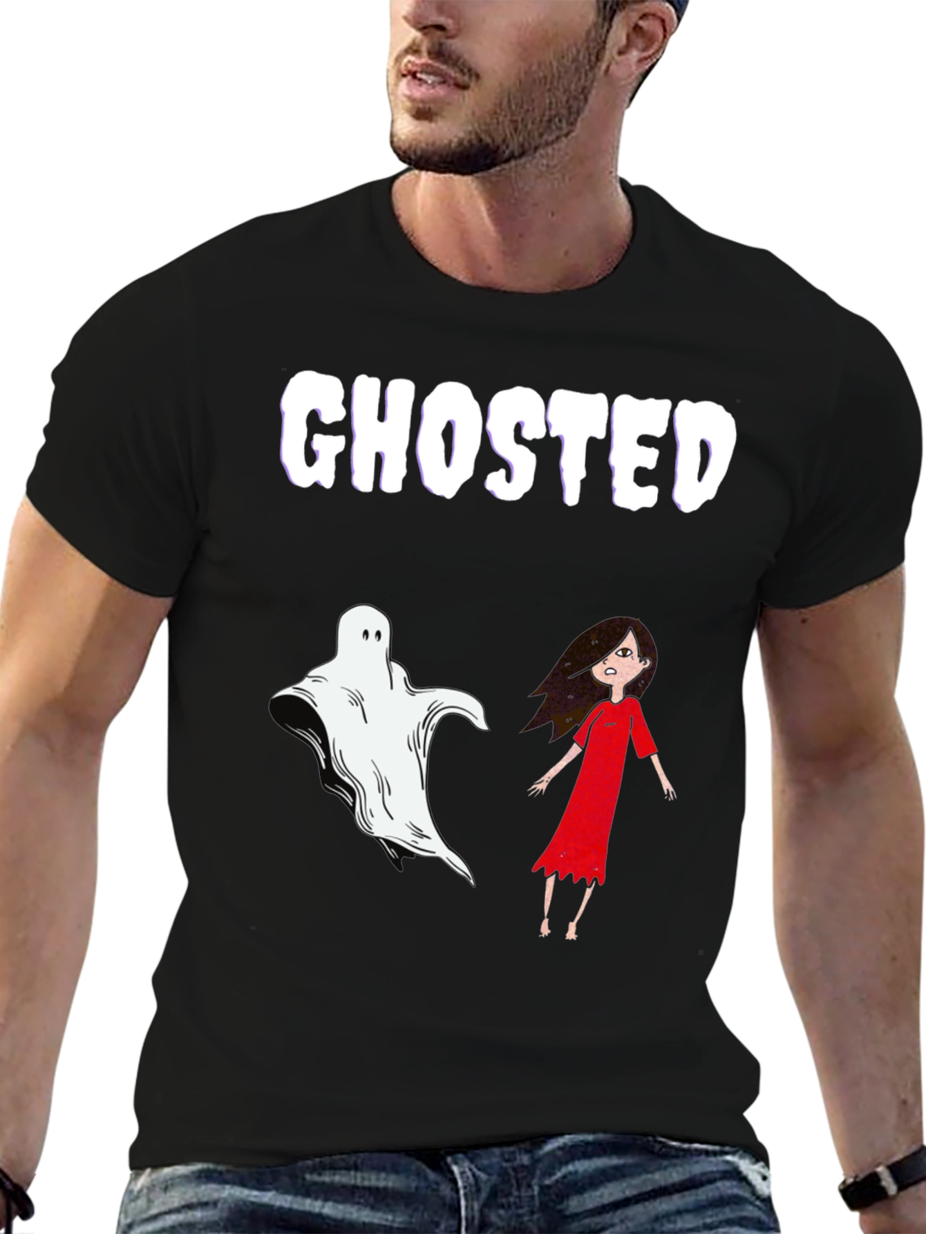 Ghosted Graphic Tee - Halloween Humor