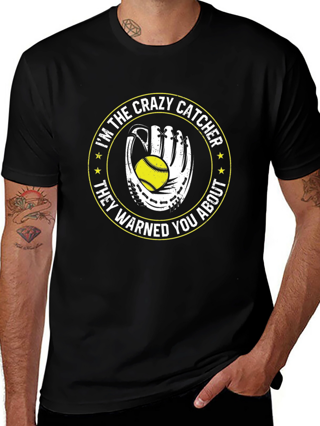 Crazy Catcher T-Shirt - Softball Gift