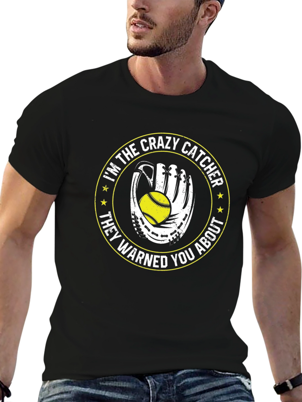 Crazy Catcher T-Shirt - Softball Gift