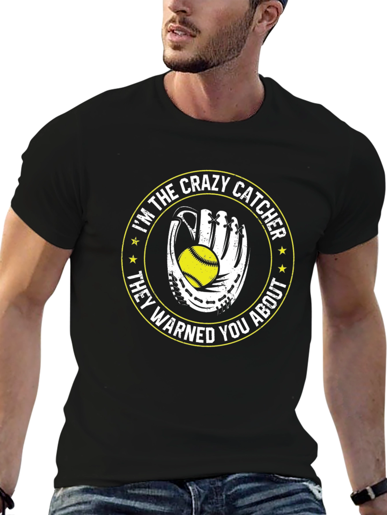 Crazy Catcher T-Shirt - Softball Gift