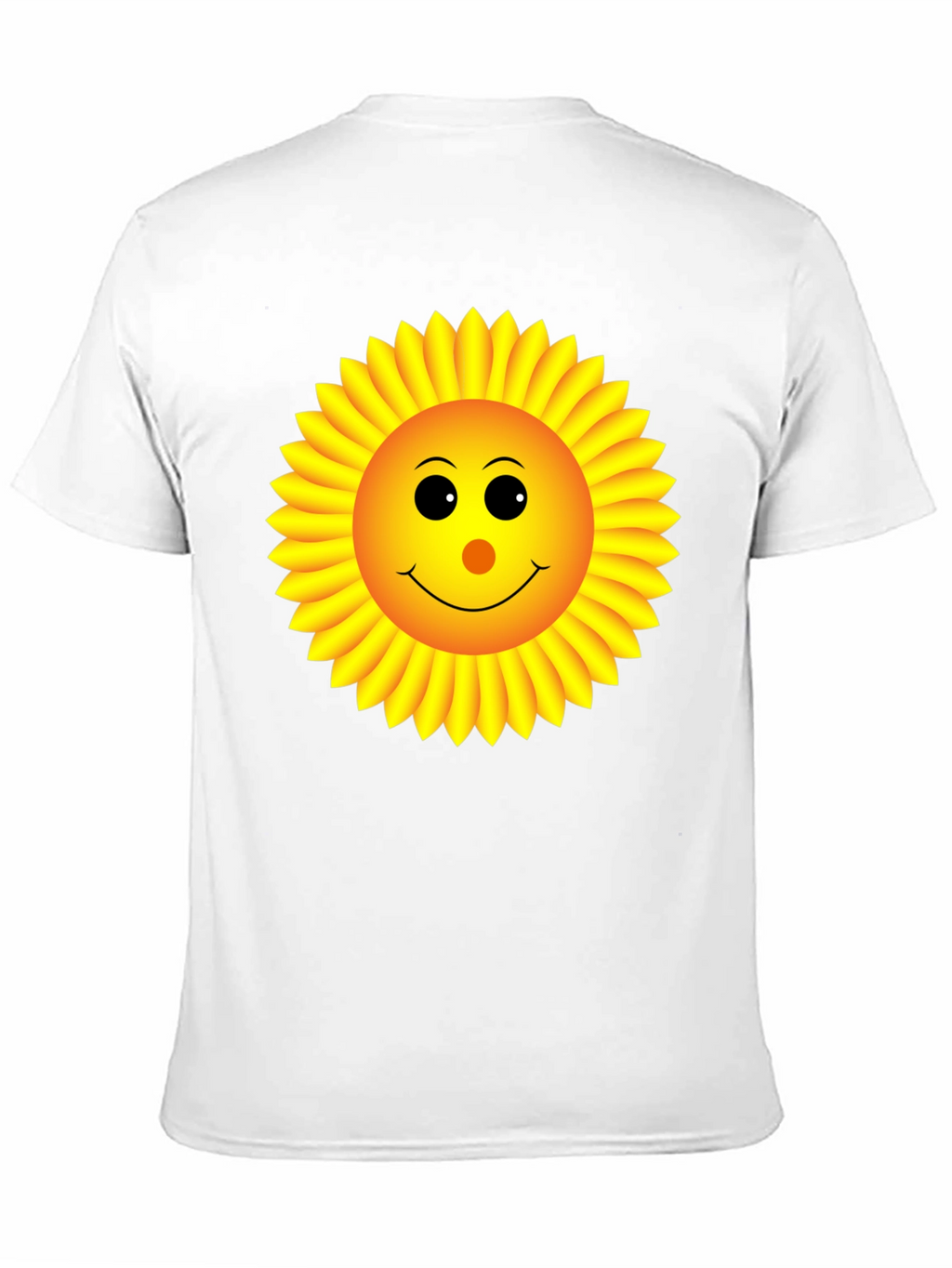 Sunny Sunflower Graphic Tee - Black Cotton T-Shirt