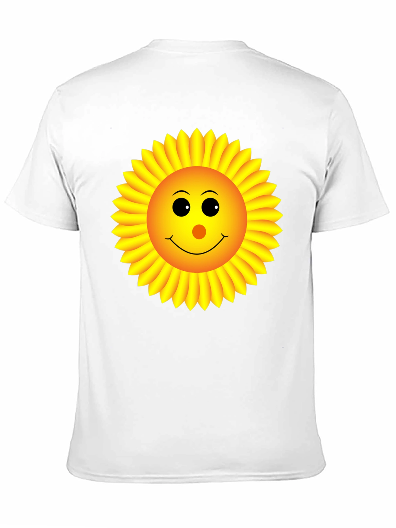 Sunny Sunflower Graphic Tee - Black Cotton T-Shirt