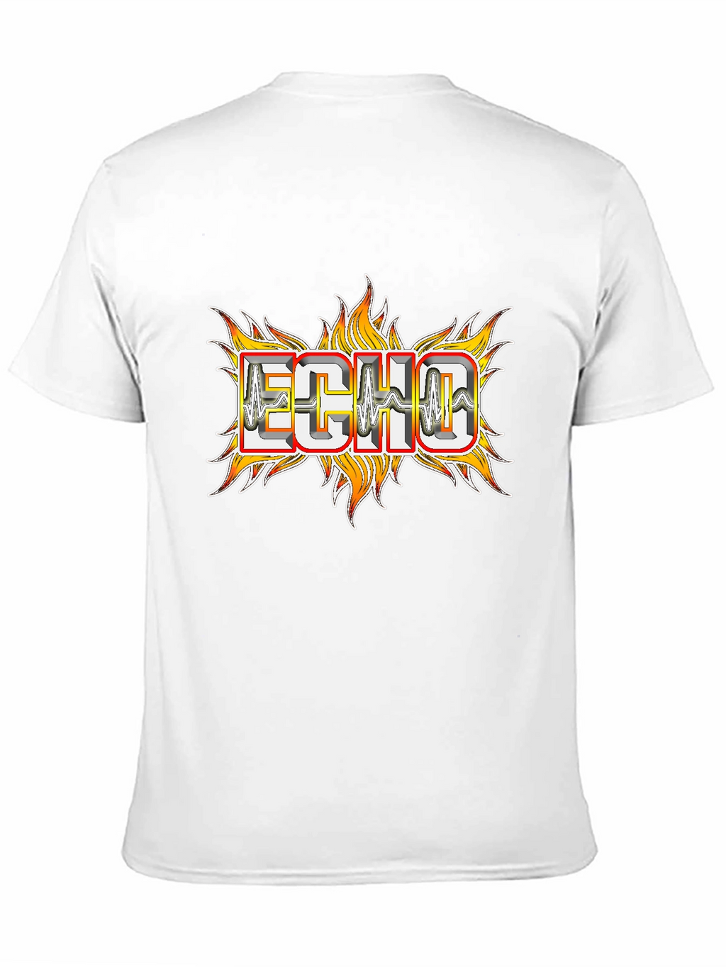 Echo Flame Graphic Tee - Mens Black T-Shirt
