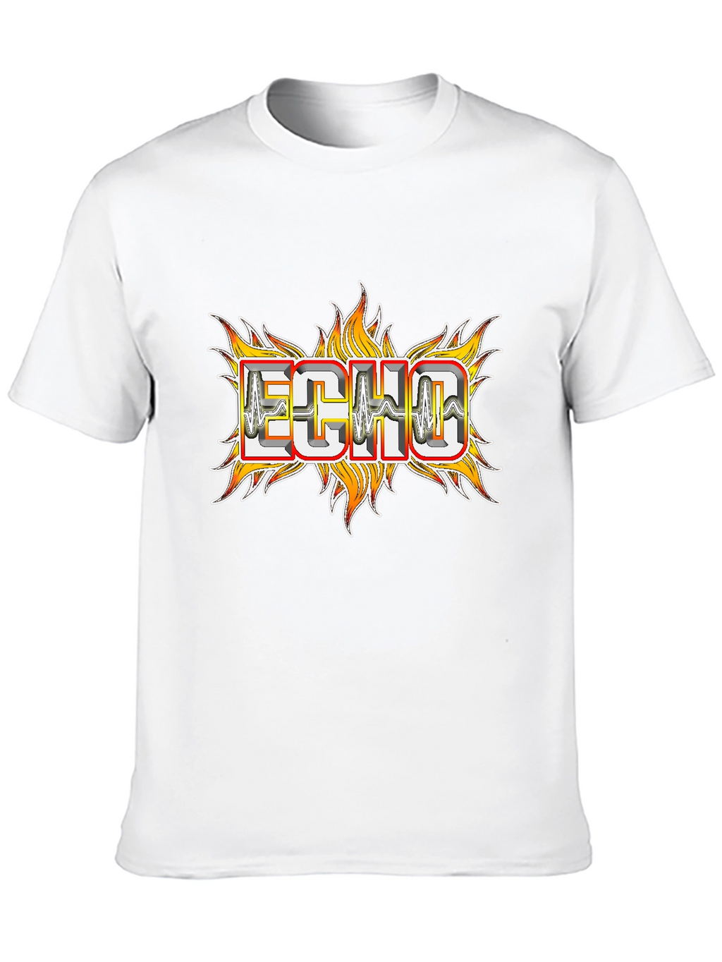 Echo Flame Graphic Tee - Mens Black T-Shirt