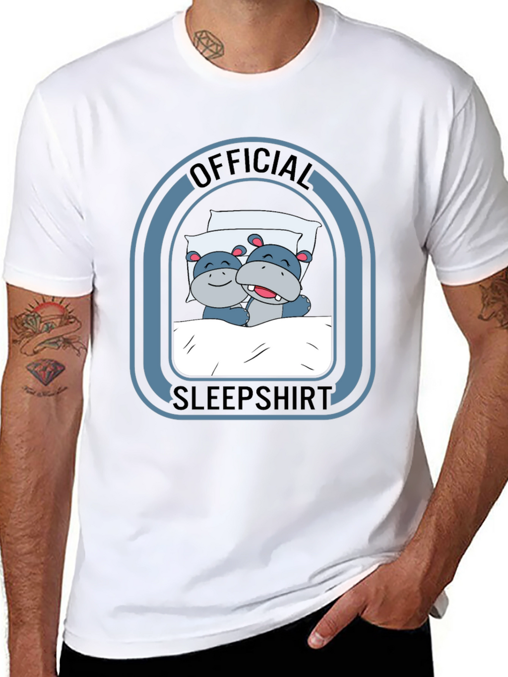Official Sleepshirt: Hippo Pajama Tee