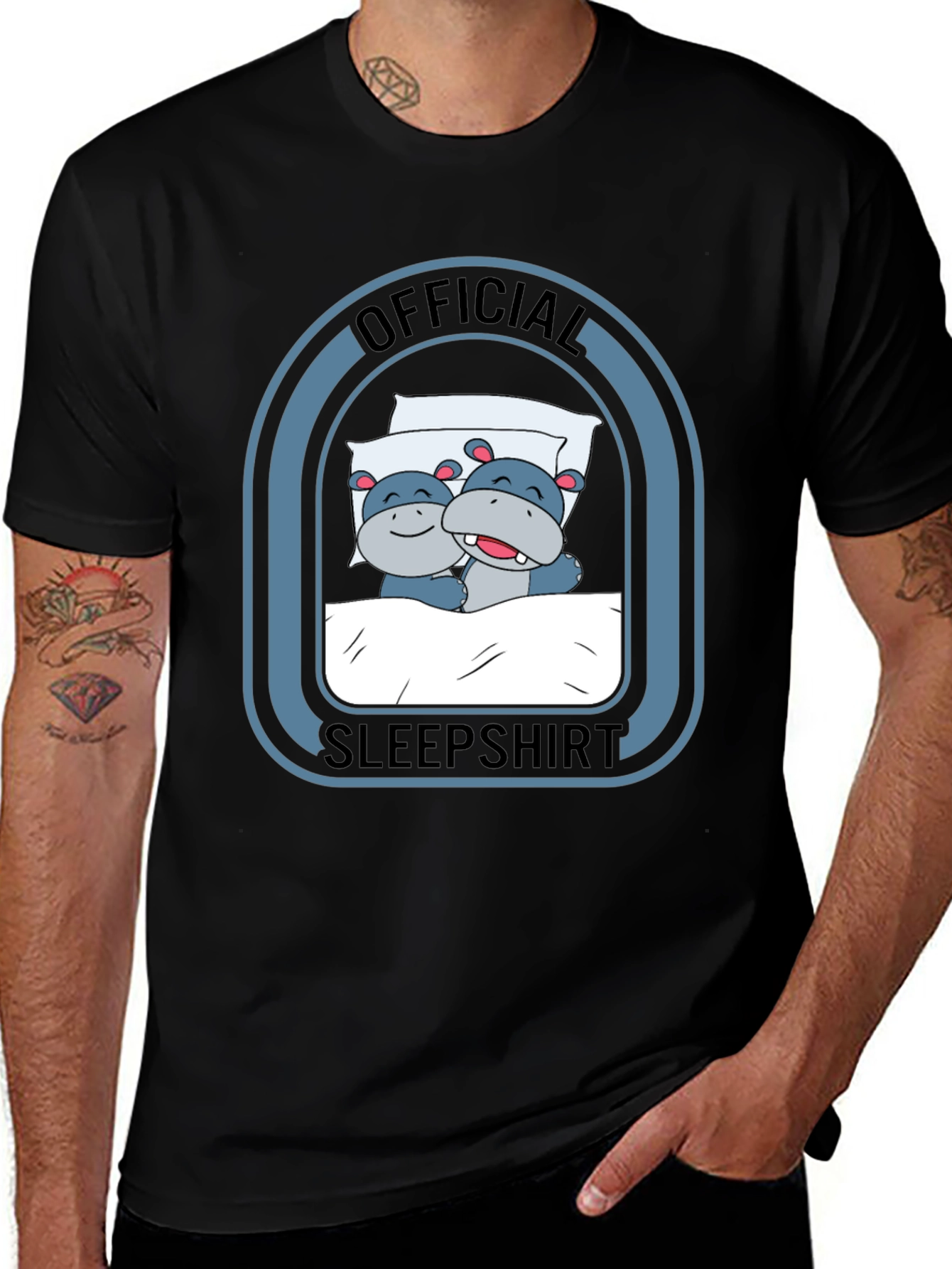 Official Sleepshirt: Hippo Pajama Tee