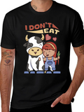 Vegan T-Shirt: I Dont Eat Meat Graphic Tee