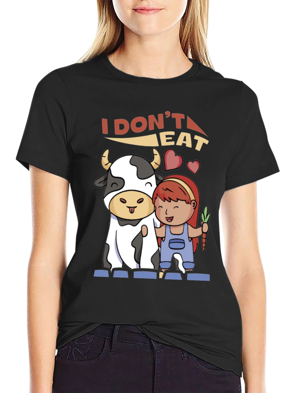 Vegan T-Shirt: I Dont Eat Meat Graphic Tee