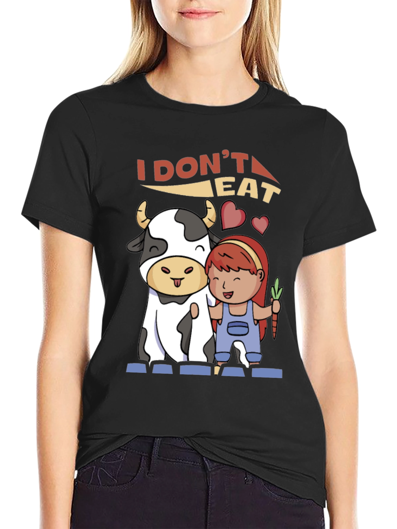 Vegan T-Shirt: I Dont Eat Meat Graphic Tee