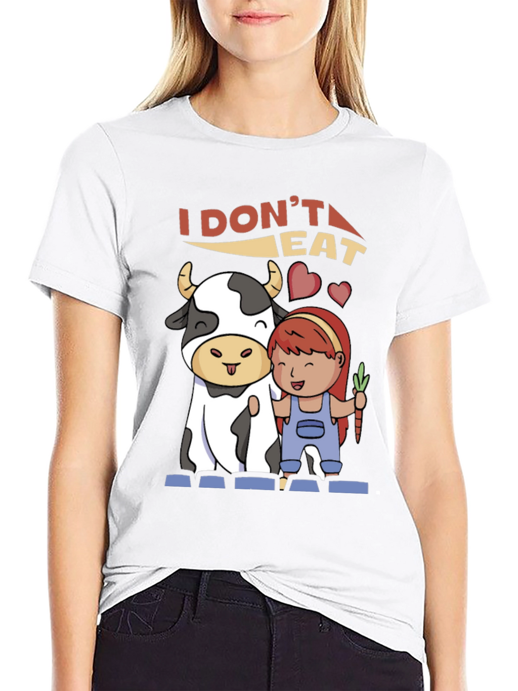 Vegan T-Shirt: I Dont Eat Meat Graphic Tee