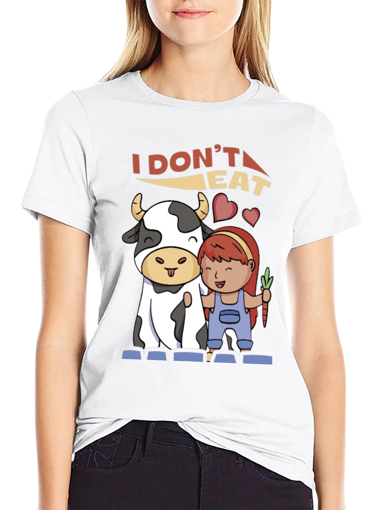 Vegan T-Shirt: I Dont Eat Meat Graphic Tee