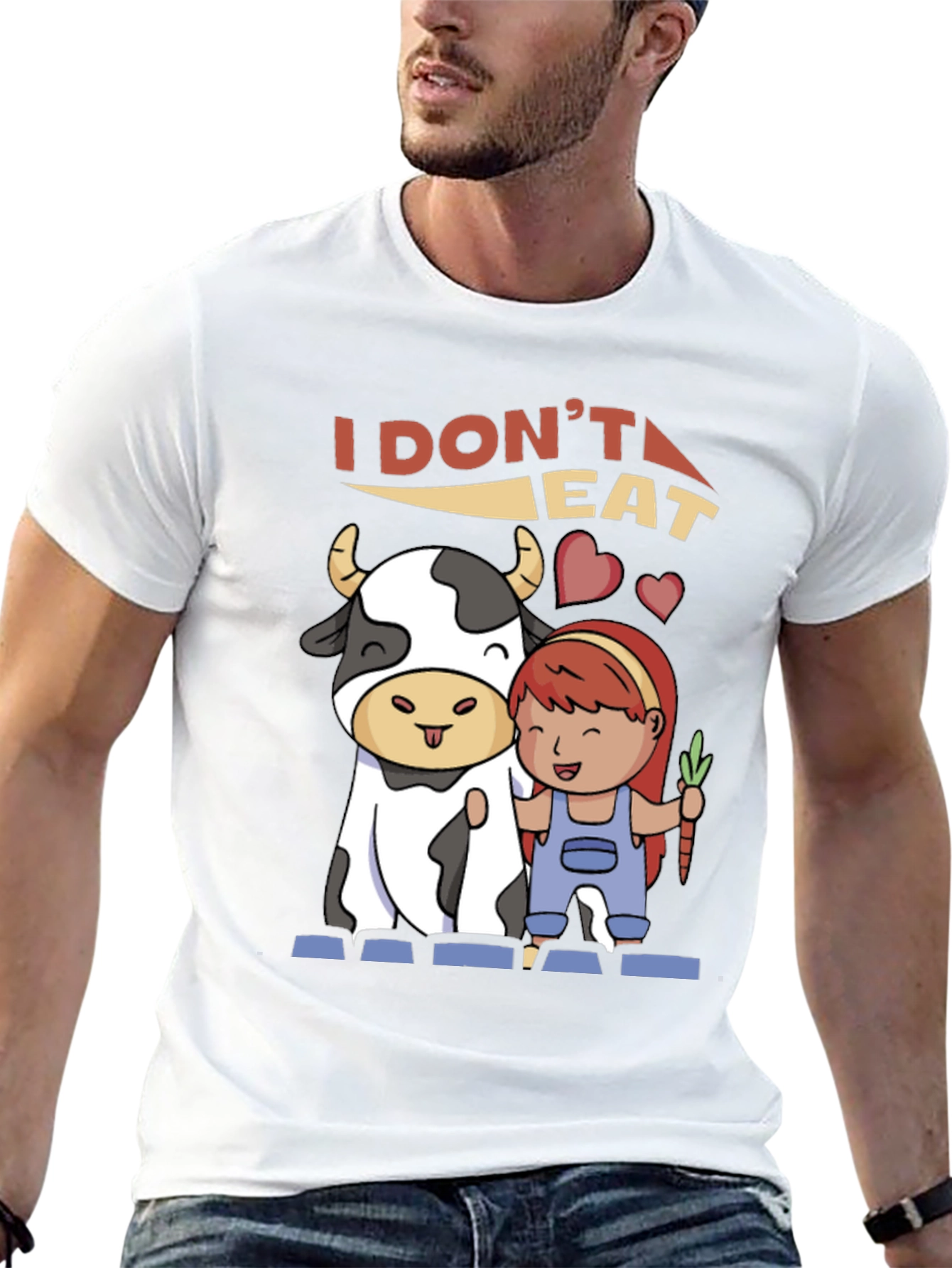 Vegan T-Shirt: I Dont Eat Meat Graphic Tee