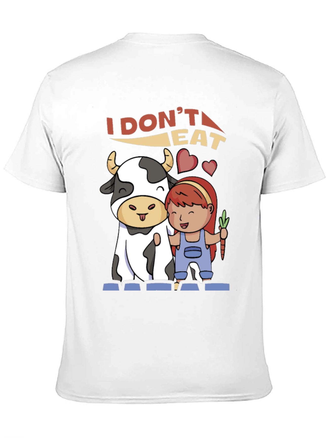 Vegan T-Shirt: I Dont Eat Meat Graphic Tee
