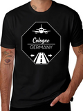 Cologne Germany T-Shirt - Aviation Runway Design