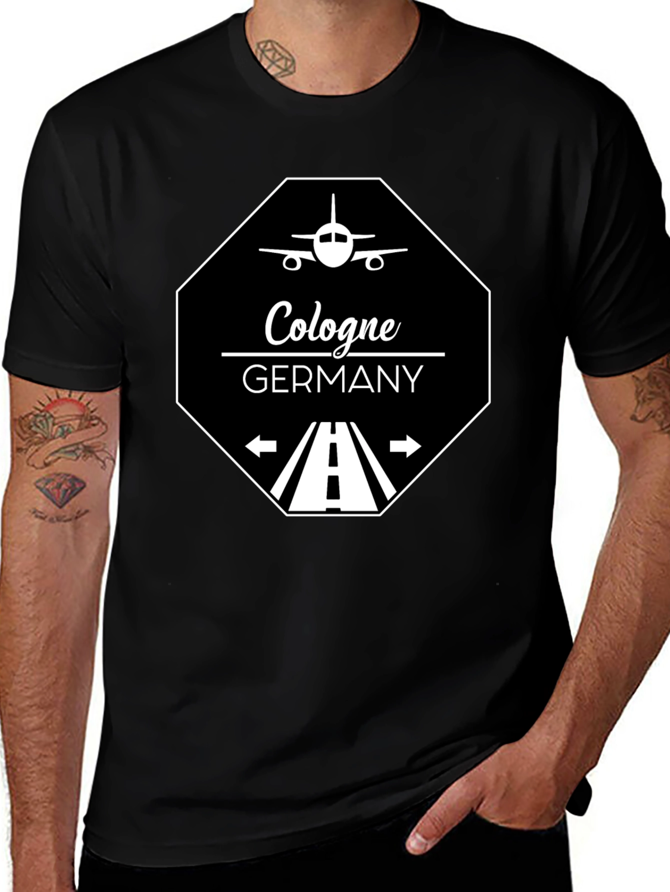 Cologne Germany T-Shirt - Aviation Runway Design