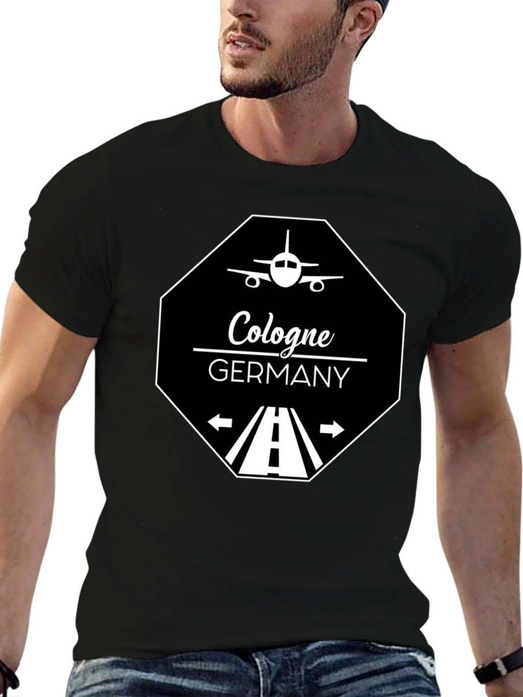 Cologne Germany T-Shirt - Aviation Runway Design