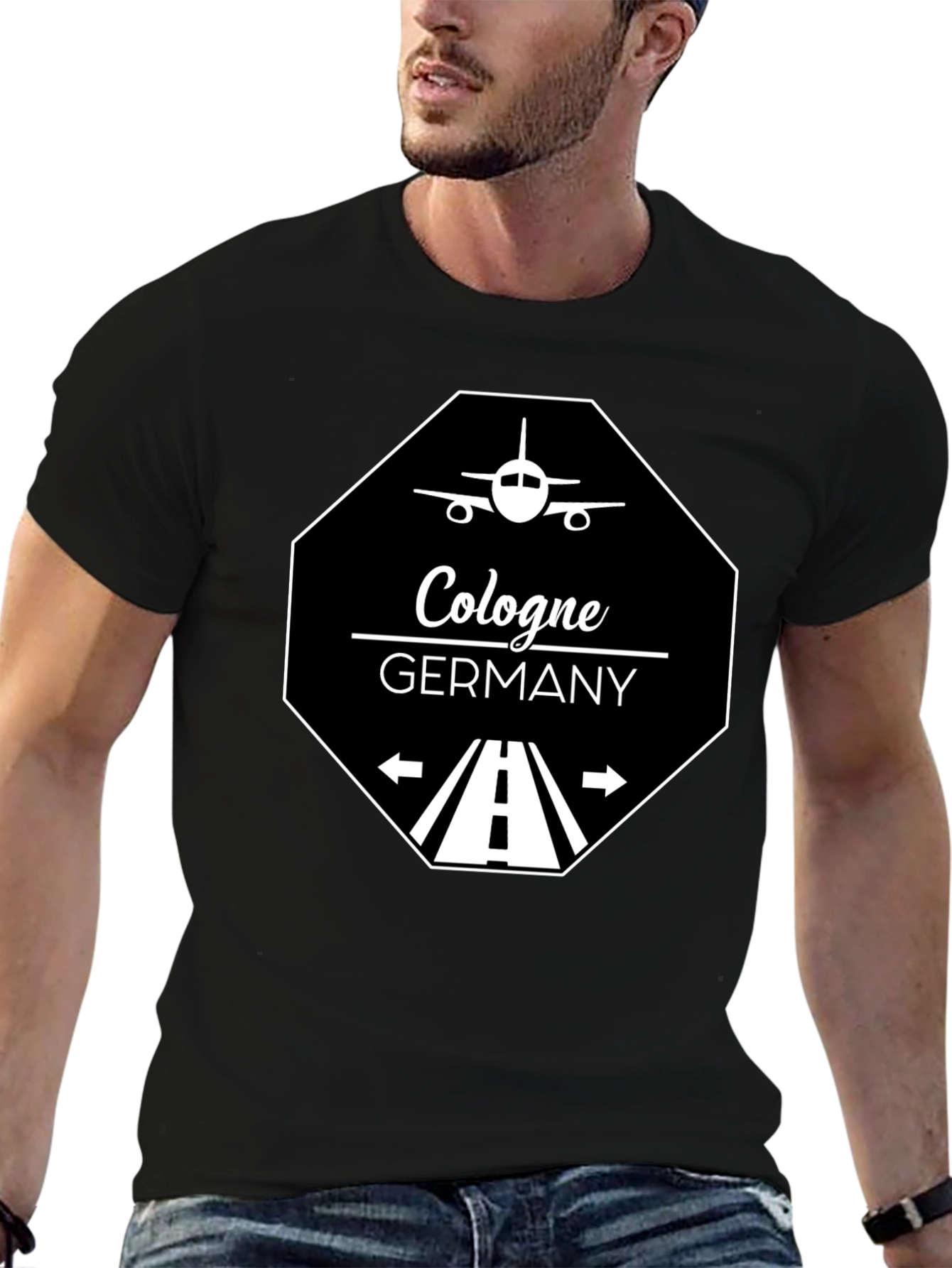 Cologne Germany T-Shirt - Aviation Runway Design