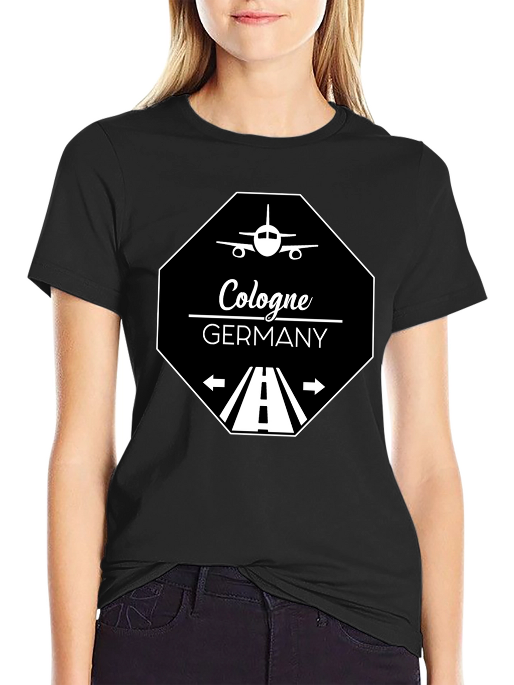 Cologne Germany T-Shirt - Aviation Runway Design