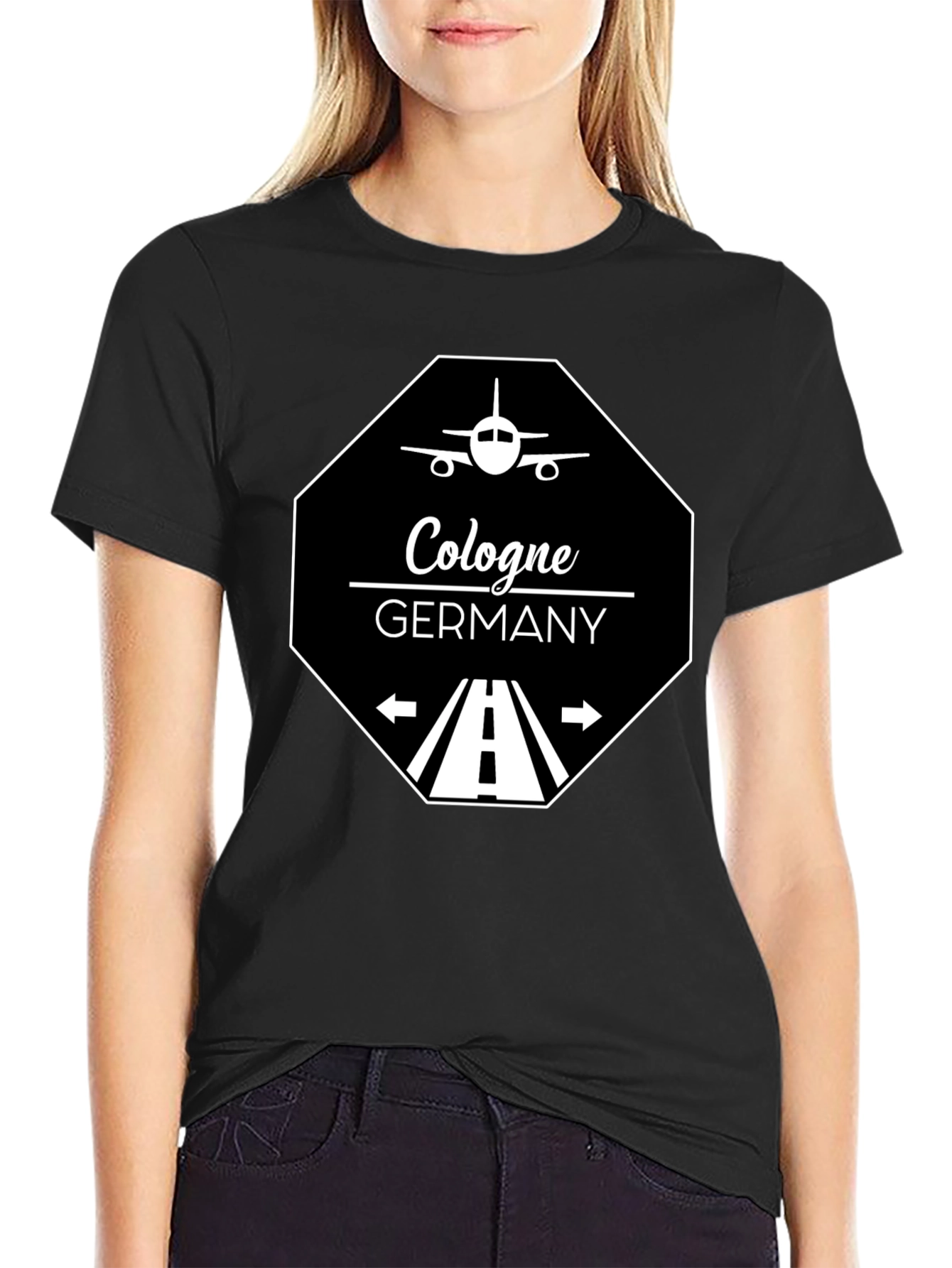 Cologne Germany T-Shirt - Aviation Runway Design